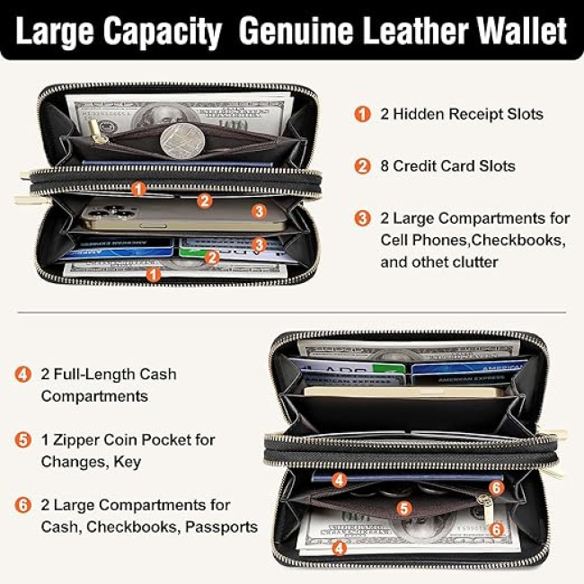 Жіночий гаманець MoraMok 666 зі справжньої шкіри (4173)