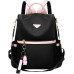 Жіночий рюкзак Leathari, чорний з рожевим (3117) № 