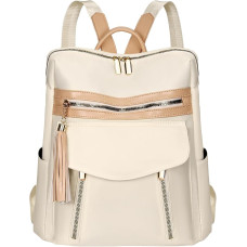 Жіночий рюкзак Leathario, бежевий (3119)