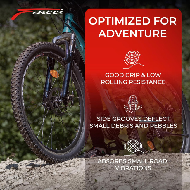 Fincci Складана велосипедна шина Encamp bp-t26f-1 26 x 2,25 дюйма 57-559 (5107)