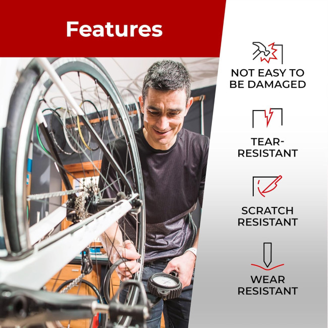 Fincci Велосипедні покришки 700x35c, 2-дюймові, з нейлоновим захистом 1, 30 TPI, чорна (5106)