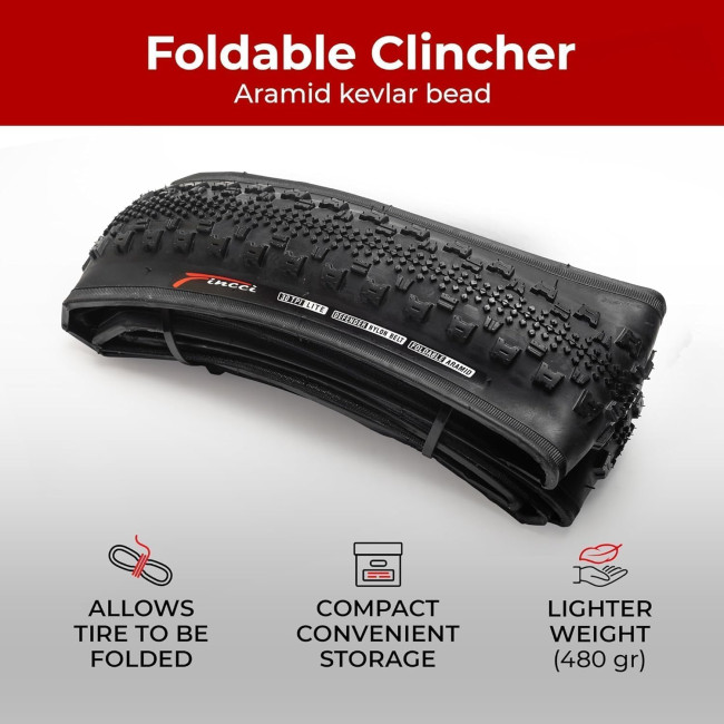 Fincci Велосипедні покришки bp-t738c Gravel 700c x 38c, 40-622 60 TPI, 2 шт (5105)