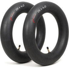 Fincci Внутрішні камери bp-i264as-2 Pair 26 x 4,0 дюйма 48 мм з вентилем Schrader для гірського велосипеда, 2 шт (5108)