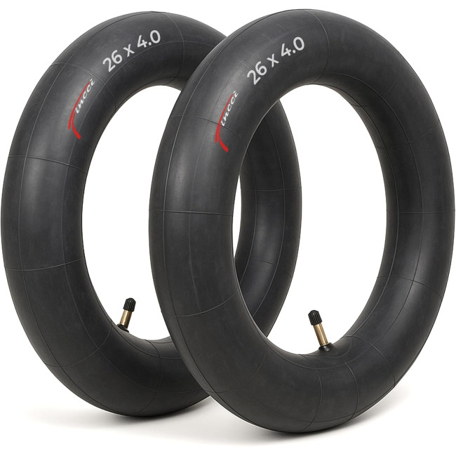 Fincci Внутрішні камери bp-i264as-2 Pair 26 x 4,0 дюйма 48 мм з вентилем Schrader для гірського велосипеда, 2 шт (5108)