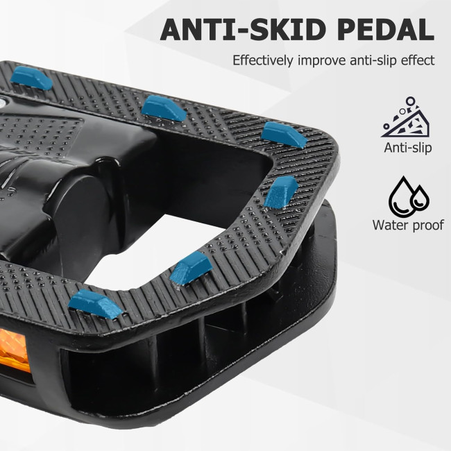 HANEVEAR педалі для гірського велосипеда, 9/16 дюйма, чорні (5065)