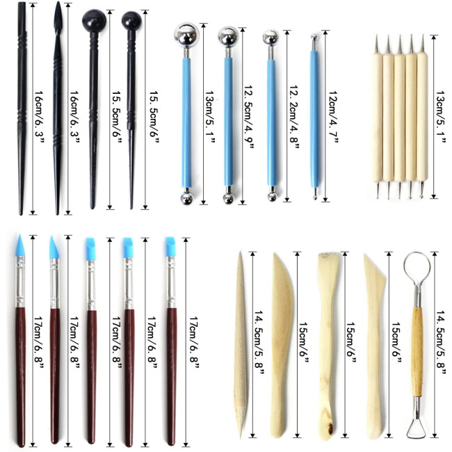 INOG Інструменти для полімерної глини, 24 шт. (5014)