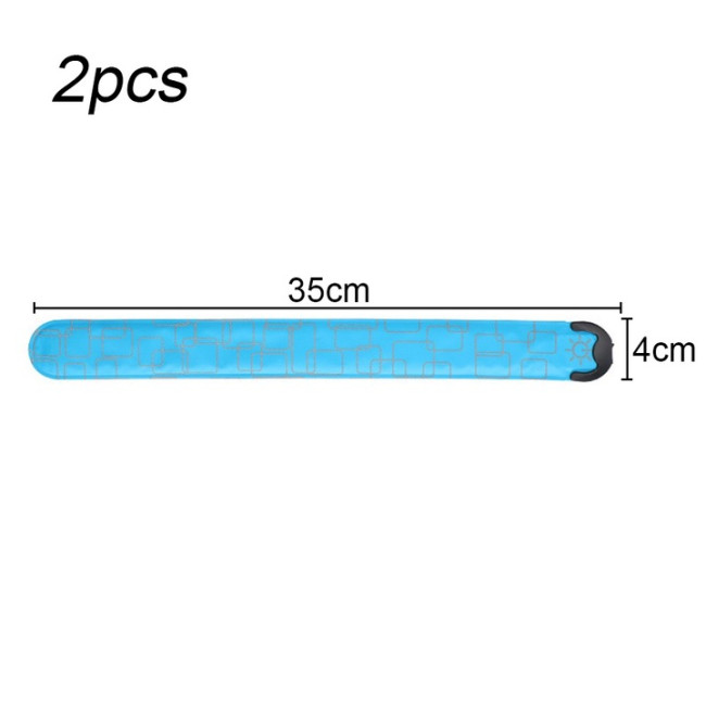 Комплект із 2 світловідбиваючих смужок Xuigort, сині (3147)