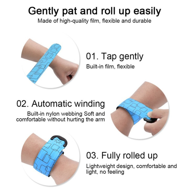 Комплект із 2 світловідбиваючих смужок Xuigort, сині (3147)