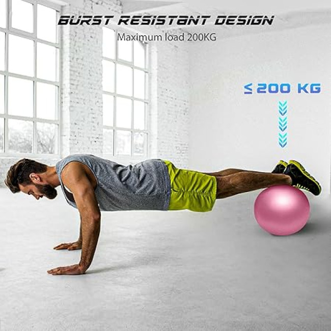 М'яч для пілатесу PROIRON 25 см, міні-м'яч, маленький м'яч для вправ, розовий (0026)