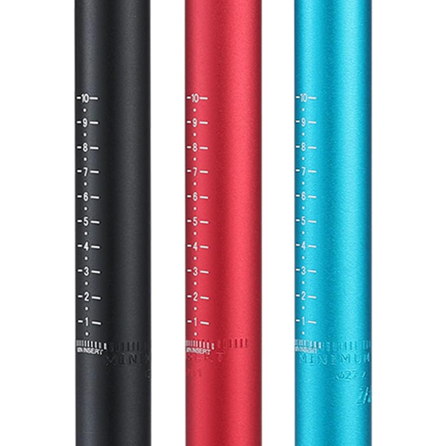 Підсідельний штирь велосипеда Bynccea 27,2 30,9 31,6 мм з алюмінієвого сплаву, чорний (3139)