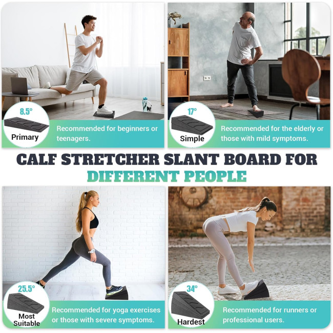 Похила дошка NOONCRAZY SB-52 для розтяжки литкових м'язів для тренувань (3149)