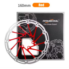 RAMBOMIL Гальмівний ротор дискового гальма 160 мм з 6 болтами, червоний (5043)
