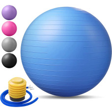 Reznor М'яч для вправ, йоги 65 см, для балансу, витримує до 270 кг, синій (5167)