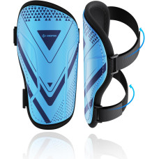 Щитки для гомілок футбольні AirsFish FOOT1, дитячі, юнацькі, сертифіковані CE, Airsfish, захисне спорядження для гомілок, голубий (2051)