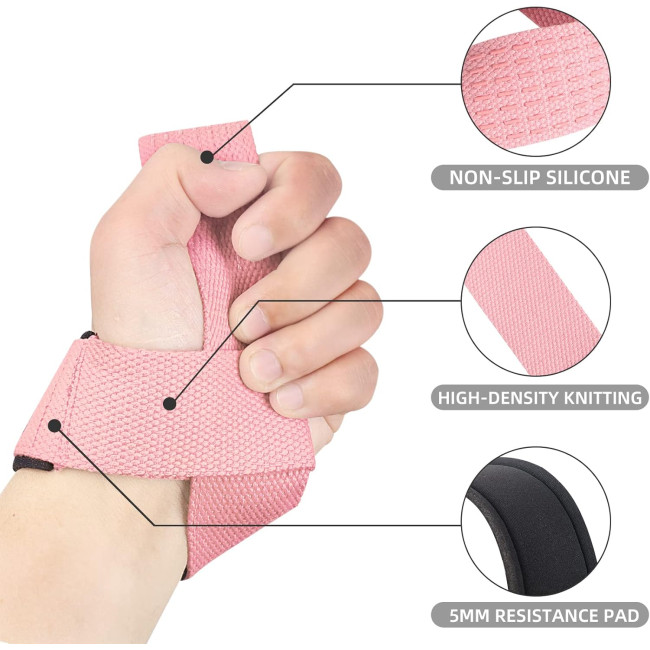 SKDK Стрічки для силових тренувань в тренажерному залі, рожевий (5088)