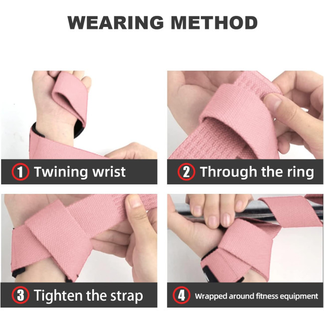 SKDK Стрічки для силових тренувань в тренажерному залі, рожевий (5088)