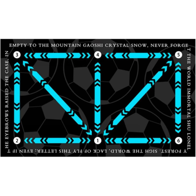 Тренировочный коврик для футбола Generic 40 x 60 см, синий (4157)