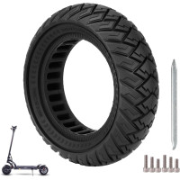 Ulip Шина для електросамоката 10x3/255x80(80/65-6) 10" змінна передня або задня фіксована шина, чорна (5125)