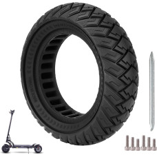 Ulip Шина для електросамоката 10x3/255x80(80/65-6) 10" змінна передня або задня фіксована шина, чорна (5125)