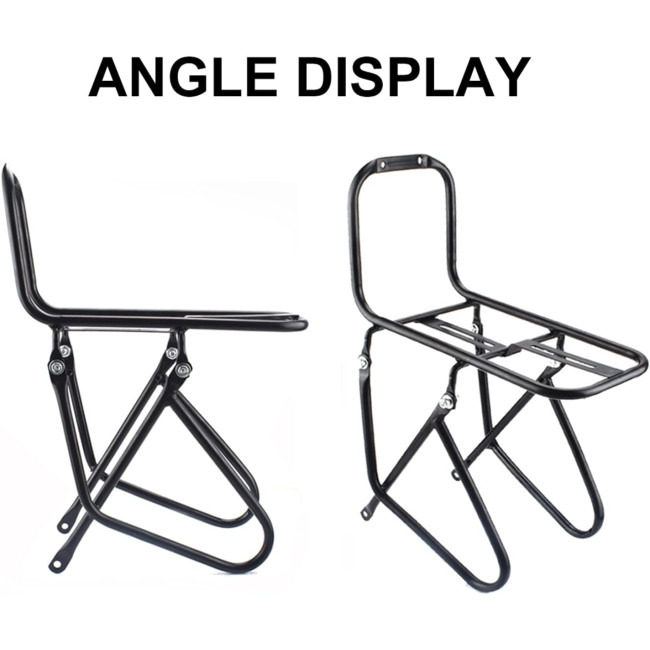 WLDOCA Передній багажник для велосипеда, навантаження 15 кг. чорний (5022)