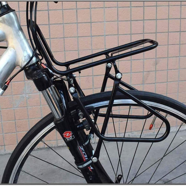 WLDOCA Передній багажник для велосипеда, навантаження 15 кг. чорний (5022)