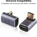Адаптер AreMe USB-C чоловічий-жіночий з прямим кутом 90 градусів, подовжувач адаптера Type-C з 90-градусним роз'ємом (0194) № 4