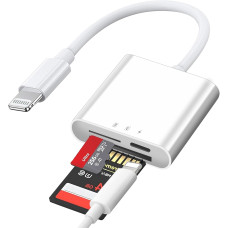 Адаптер для карт пам'яті Amicably 3-в-1, білосніжний (3075)