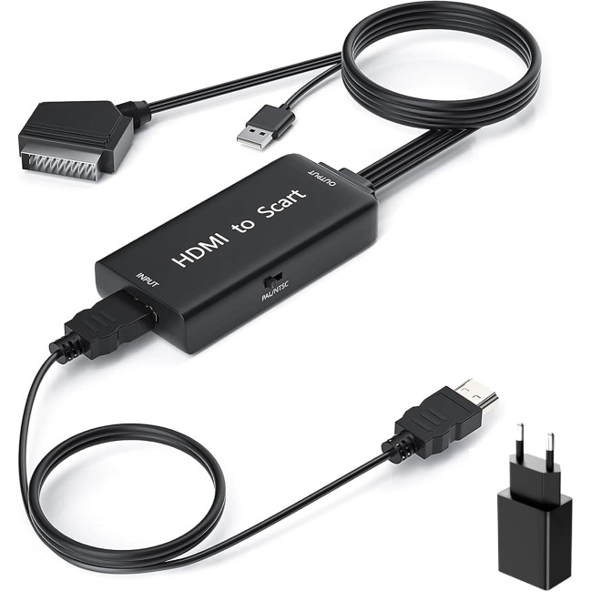 Адаптер Ozvavzk HDMI-SCART з кабелем HDMI (3047)