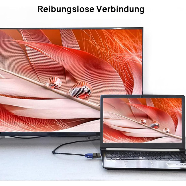 Адаптер VIEVRE HDMI VGA, HDMI-VGA, адаптер VGA-HDMI, HDMI-VGA, адаптер HDMI-VGA для комп'ютера, ноутбука, ПК, чорний (0150)