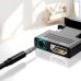 Адаптер VIEVRE HDMI-VGA з 3,5-мм штекером для ПК, ноутбука, VGA-монітора, PS4/3 Xbox, HDTV та інших пристроїв, чорний (0151) № 2