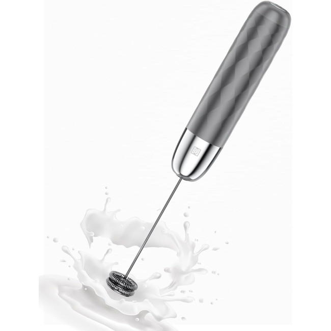 Акумуляторний піноутворювач для молока Maestri House, знімний вінчик з нержавіючої сталі, міксер для напоїв, без підставки (2100)