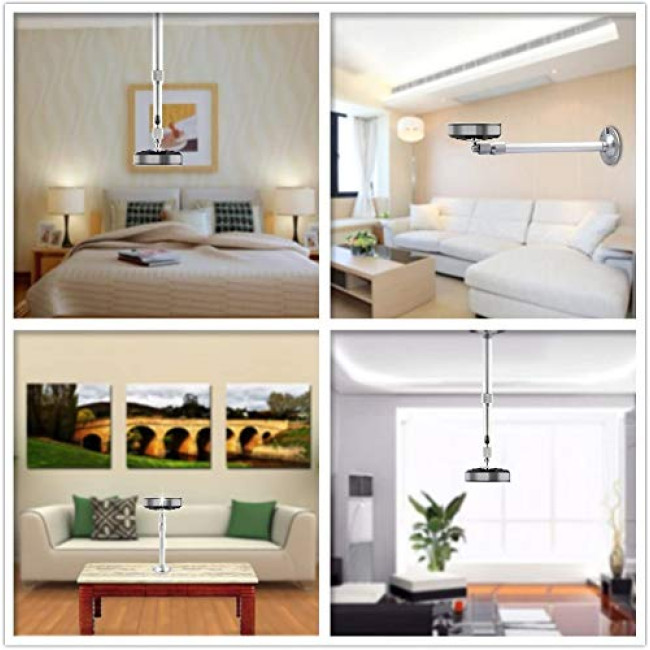  Алюмінієвий кронштейн Alexvyan для камери відеоспостереження, нучкий кронштейн для внутрішнього та зовнішнього використання, срібний (0077)