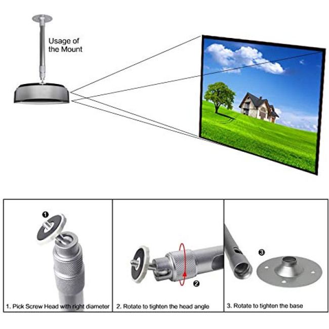 Алюмінієвий срібний кронштейн Alexvyan 40 см., для камери відеоспостереження, для приміщень та вулиці, розширюваний нахил, срібний (0078)