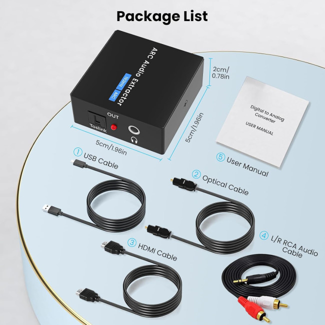 Аудіоадаптер AMANKA mo-92 HDMI ARC 192 кГц ARC (3177)