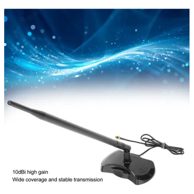 Багатовимірна обертальна антена Genérica EP 7103 SMA 10dbi з високим коефіцієнтом посилення Wi-Fi (0191)