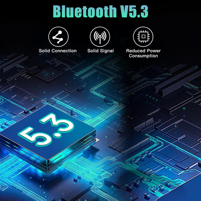 Бездротові Bluetooth-навушники DIAIDIAI A6, Hi-Fi стереонавушники з 4 мікрофонами, сенсорне керування, водонепроникні IPX7, сумісні зі смартфоном, чорні (0035)