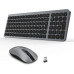 Бездротова клавіатура та миша LeadsaiL KF02UK-GREY, сірий (4184) № 