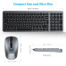 Бездротова клавіатура та миша LeadsaiL KF02UK-GREY, сірий (4184) № 2