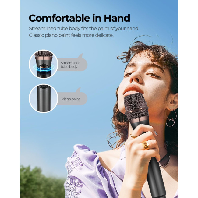 Бездротовий мікрофон ALPOWL WXM-001, чорний (3055)