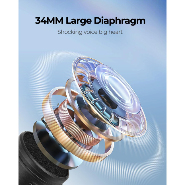 Бездротовий мікрофон ALPOWL WXM-001, чорний (3055)