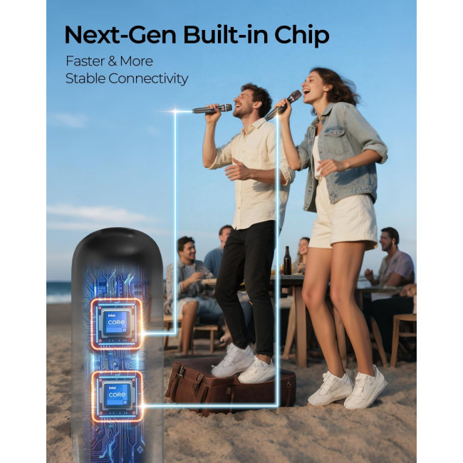 Бездротовий мікрофон ALPOWL WXM-001, чорний (3055)