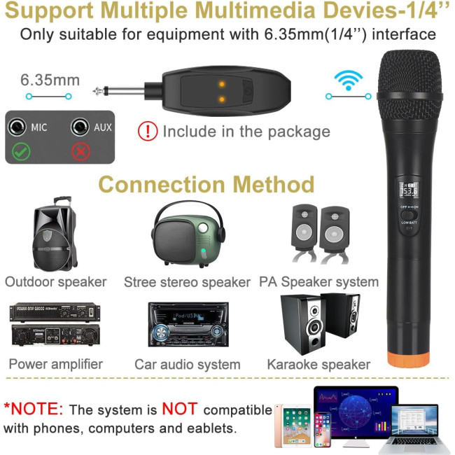 Бездротовий мікрофон ALPOWL WXM, чорний (3056)