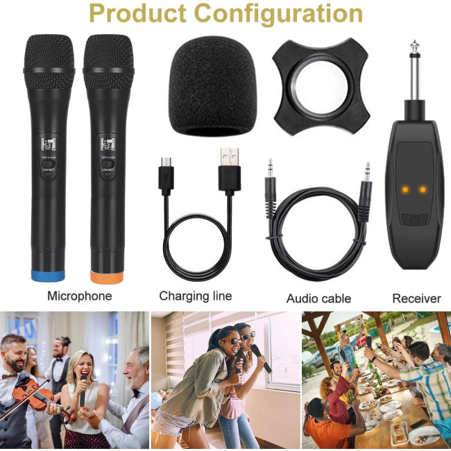 Бездротовий мікрофон ALPOWL WXM, чорний (3056)