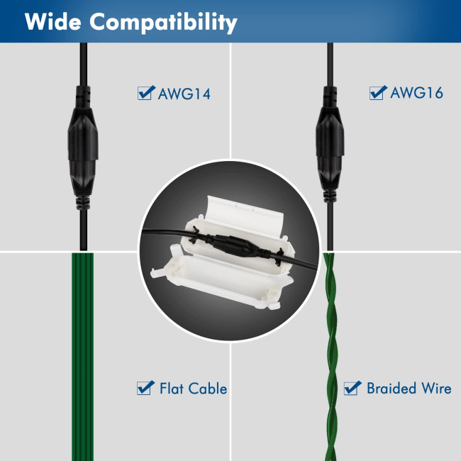 Чохол для подовжувача Restmo для зовнішнього використання, водонепроникний корпус IP44 2шт (3053)