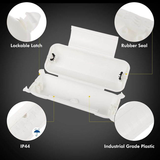 Чохол для подовжувача Restmo для зовнішнього використання, водонепроникний корпус IP44 2шт (3053)