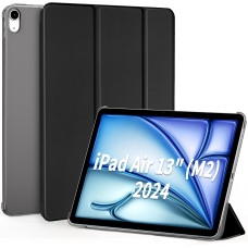 Чохол EasyAcc для iPad Air 13 дюймів M3 2025 / M2 2024, ультратонкий легкий напівпрозорий матовий тильний екран - чорний (2058)