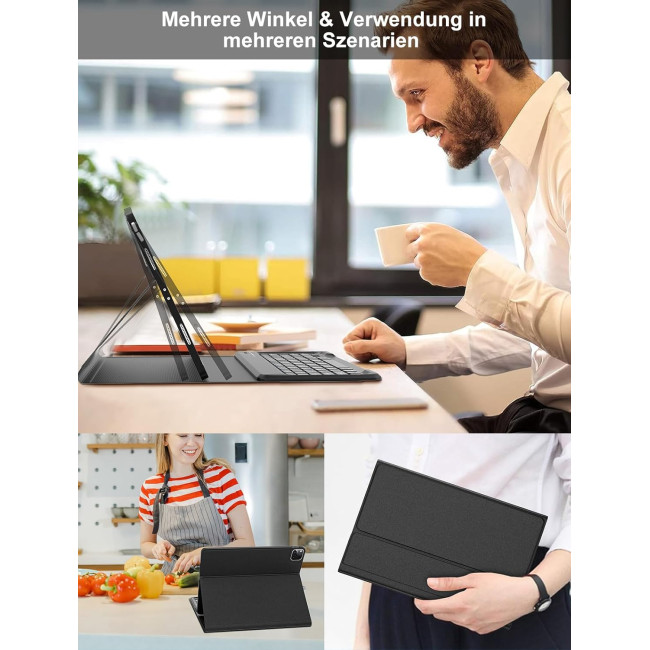 Чохол JADEMALL для iPad Pro 12.9 з клавіатурою, чорний (3113)