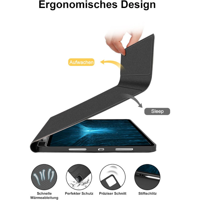 Чохол JADEMALL для iPad Pro 12.9 з клавіатурою, чорний (3113)