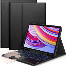 Чохол-клавіатура CACOE K03, сумісний з Redmi Pad Pro 12.1 / Xiaomi Poco Pad 12.1 2024, чорний (2173)