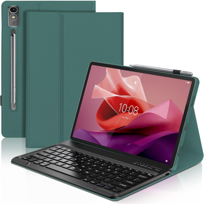 Чохол-клавіатура для Lenovo Tab P12 12.7", темно-зелений (2134)